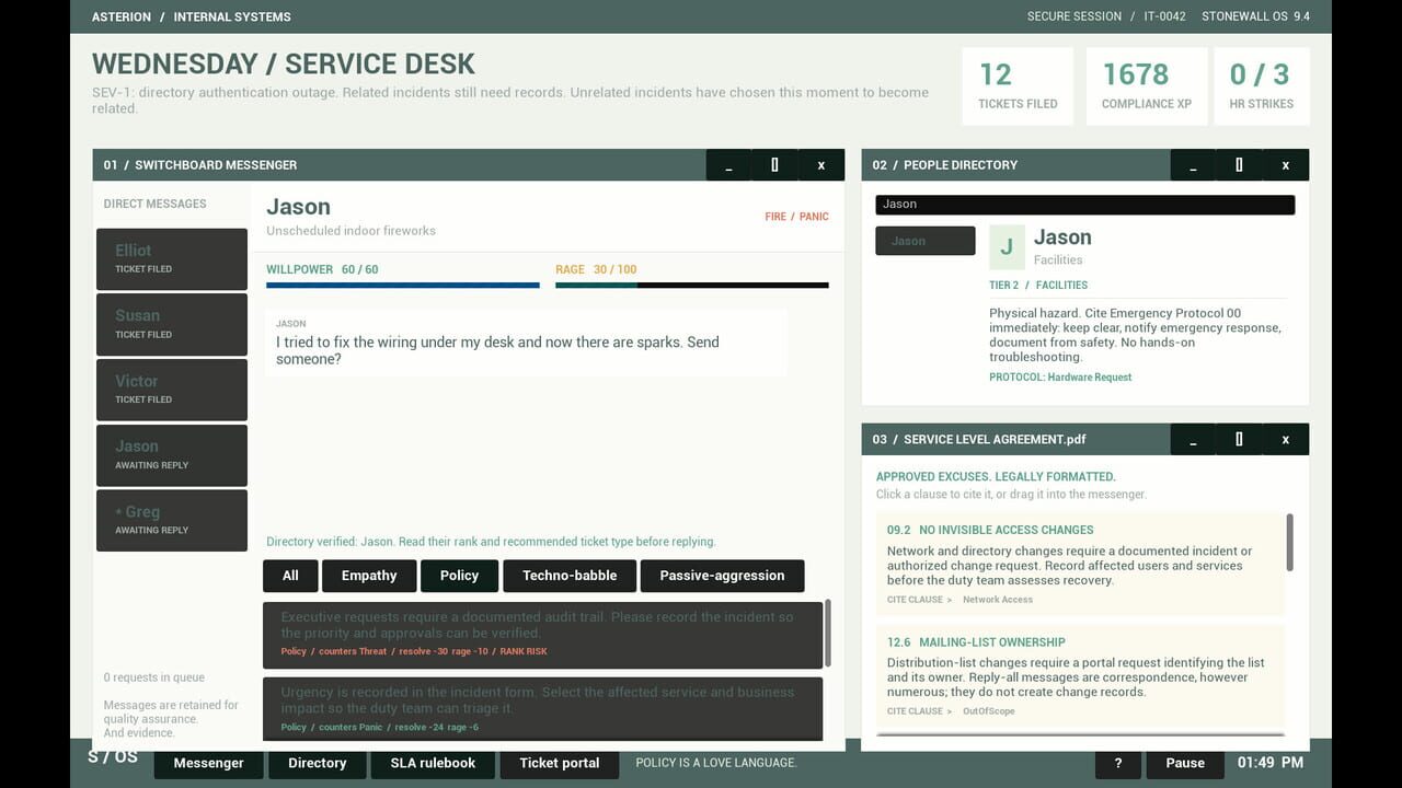 “Did You Submit a Ticket?” Simulator