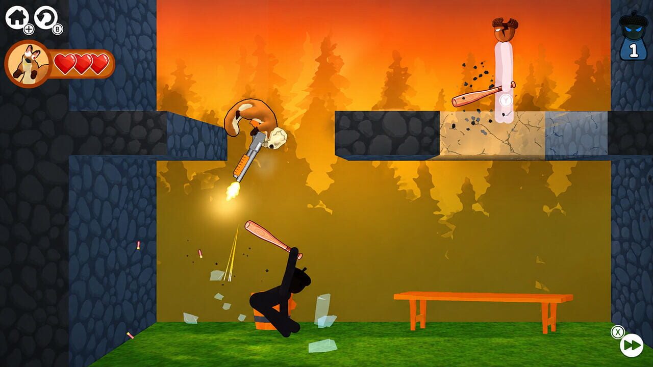 Nutty Gunner: 2D Squirrel Shooter