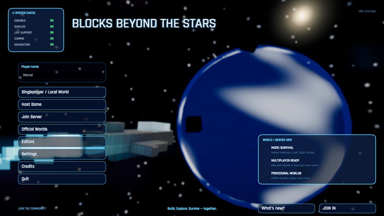 Blocks Beyond the Stars