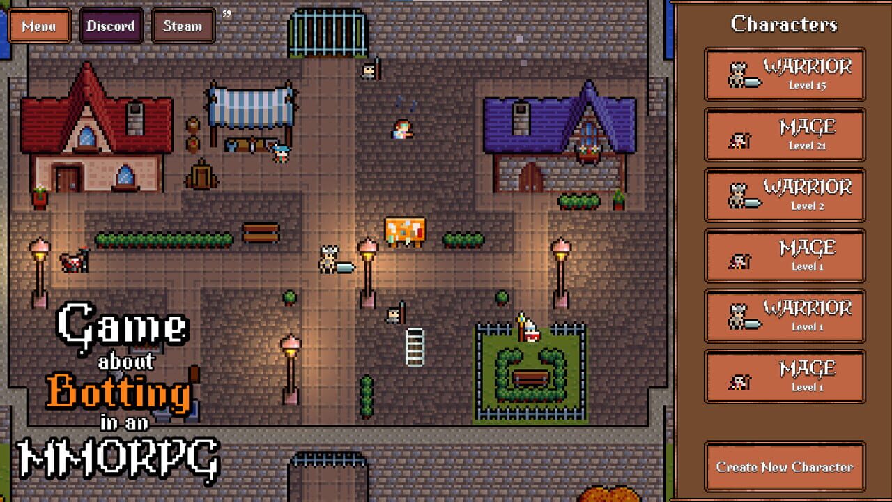 Game About Botting in an MMORPG