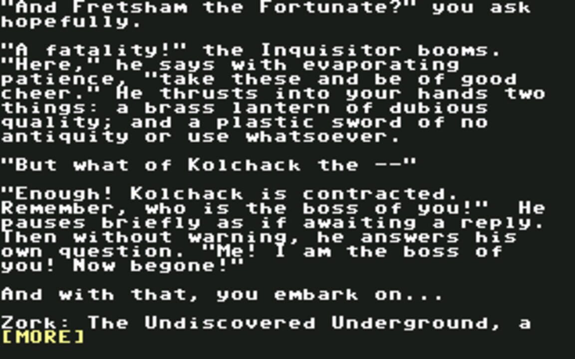 Zork: The Undiscovered Underground