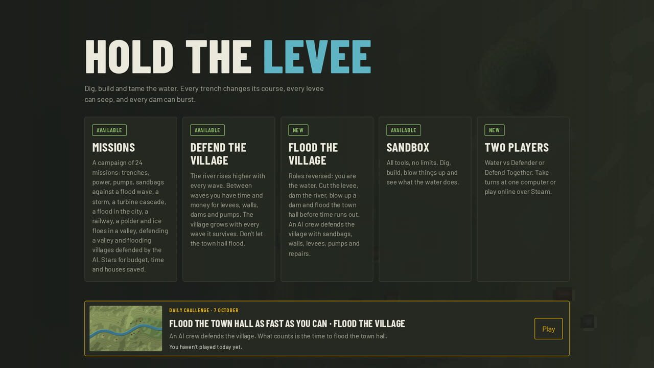 Hold the Levee