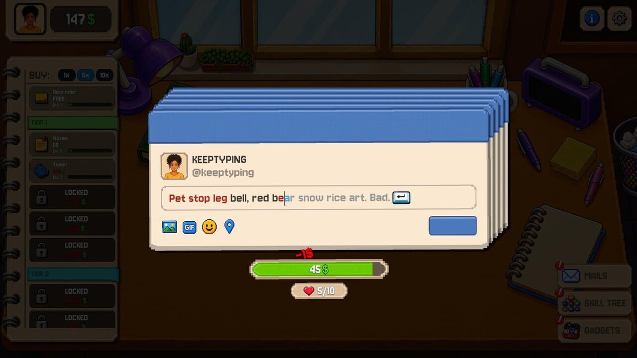Typing…