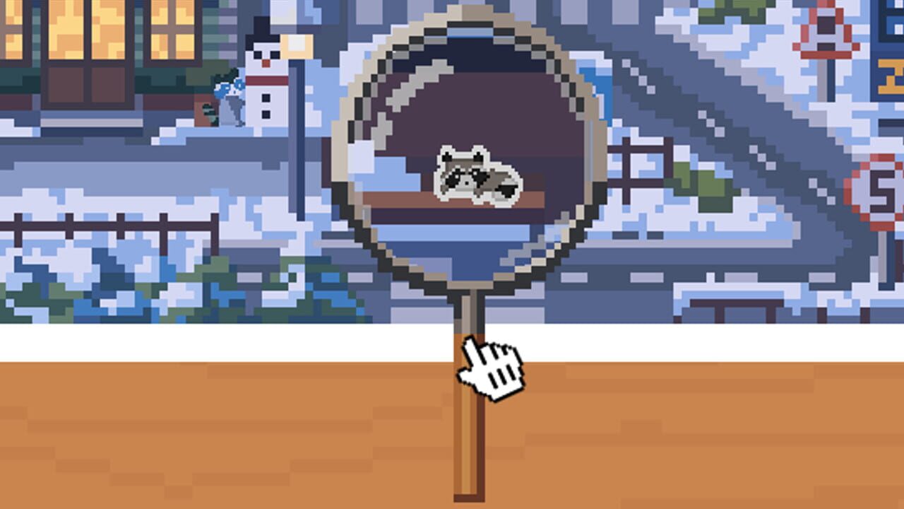 Hidden Raccoons in Winter