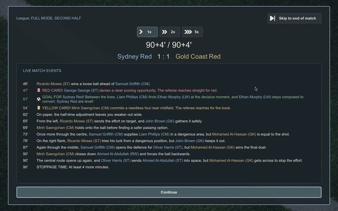 Simple Football League Manager