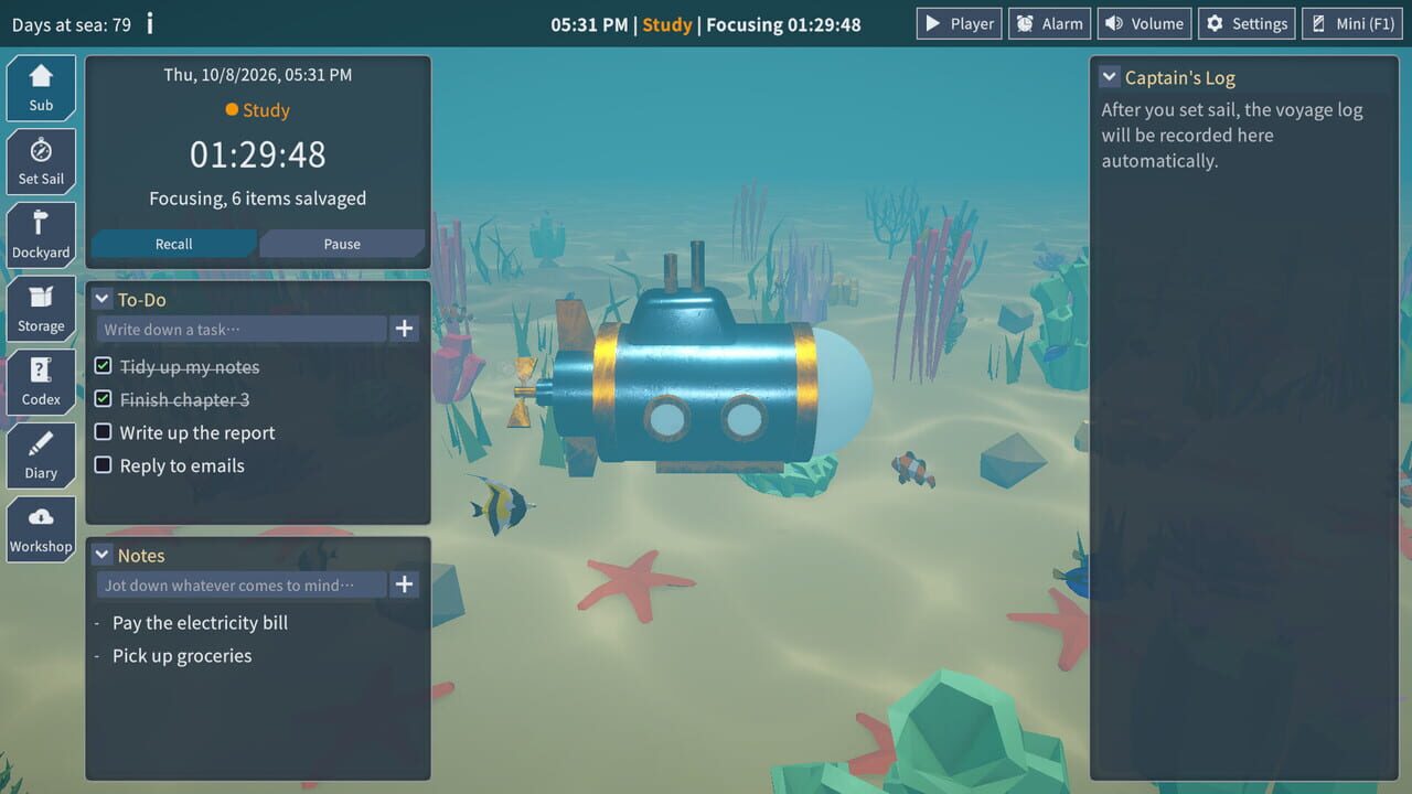 Dive Log: A Focus Voyage