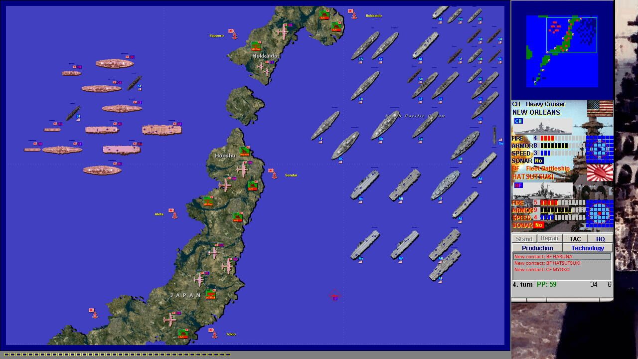 Battleships and Carriers: WW2 Battleship Game