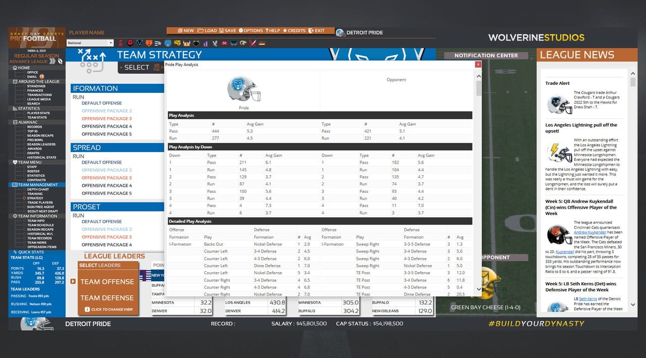 Draft Day Sports: Pro Football 2019