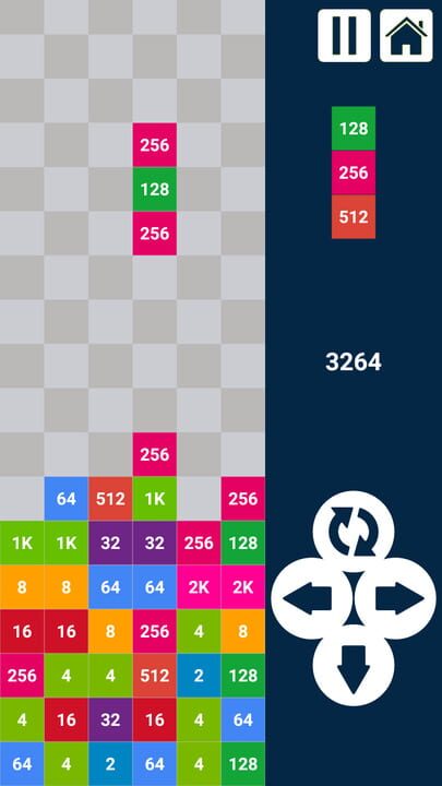 Columns 2048: Match 3 Numbers