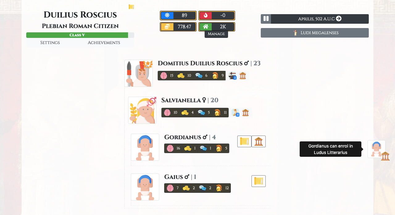 Citizen of Rome – Dynasty Ascendant