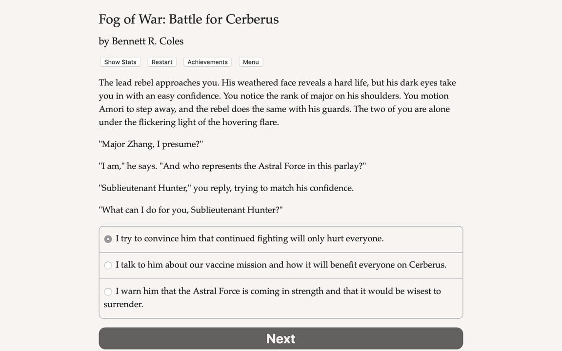 Fog of War: The Battle for Cerberus