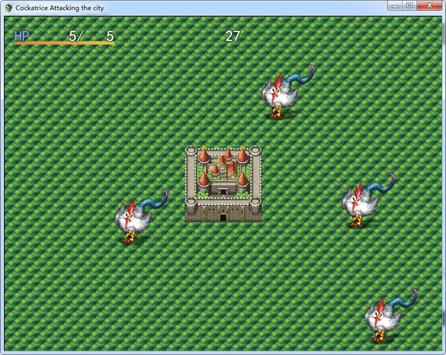 Cockatrice Attacking the city