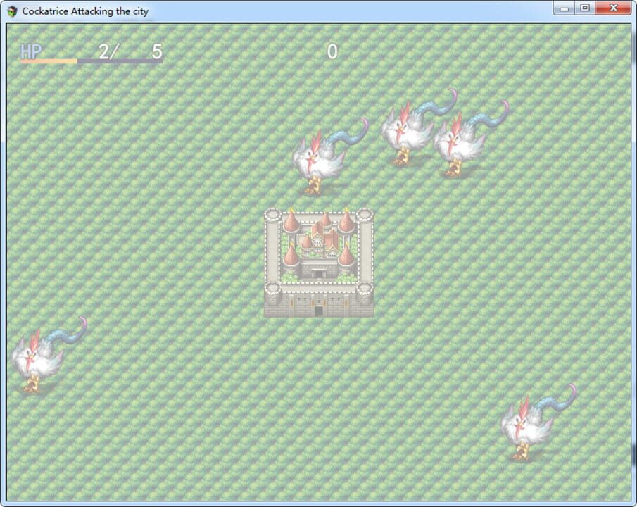 Cockatrice Attacking the city