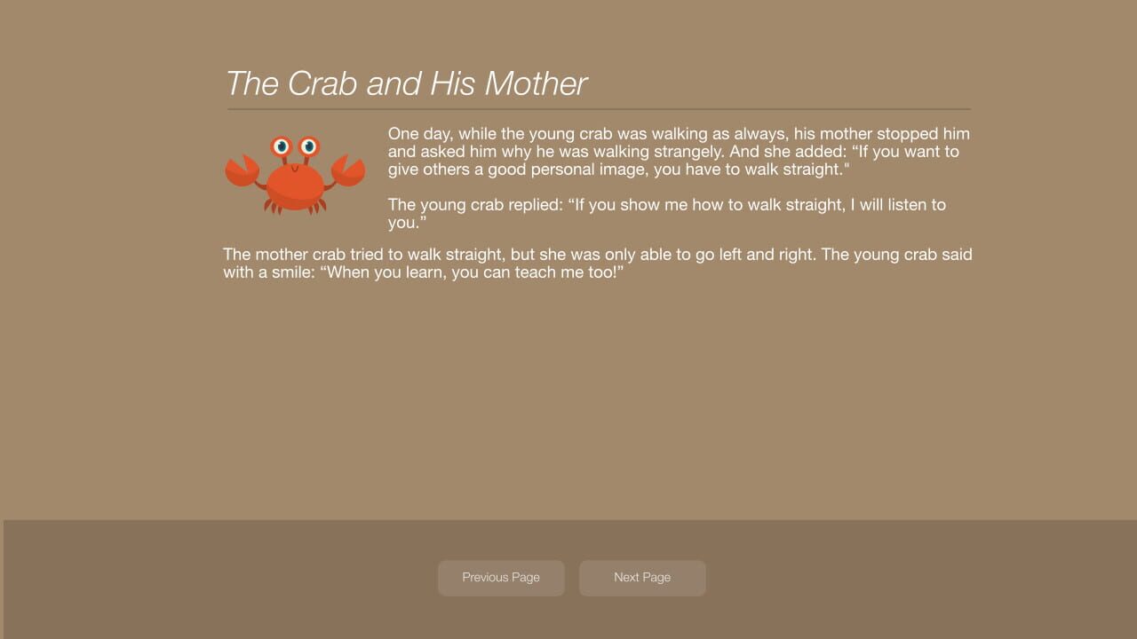 Aesop’s Fables: A New Approach