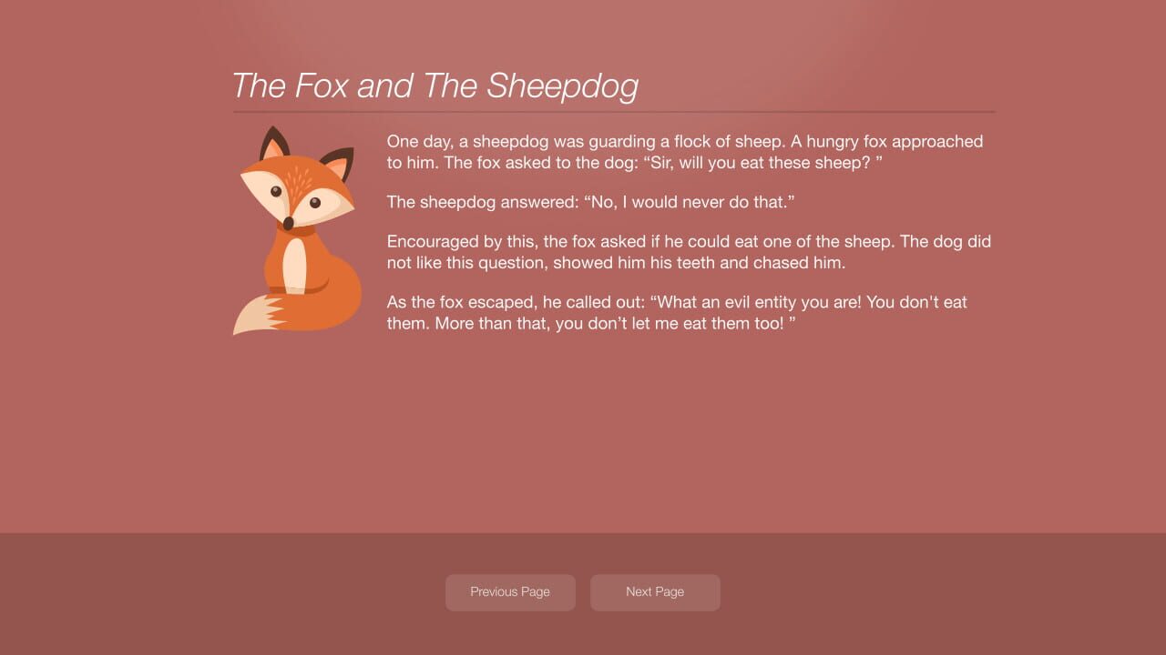 Aesop’s Fables: A New Approach