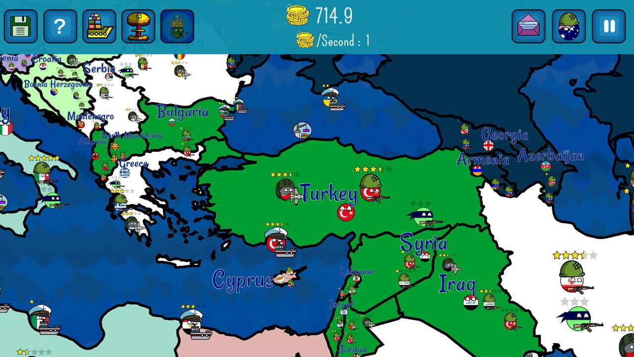 Dictators:No Peace Countryballs