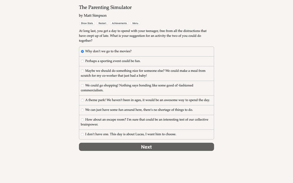 The Parenting Simulator