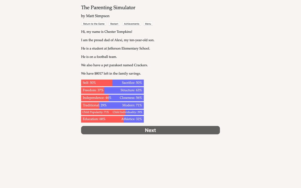 The Parenting Simulator