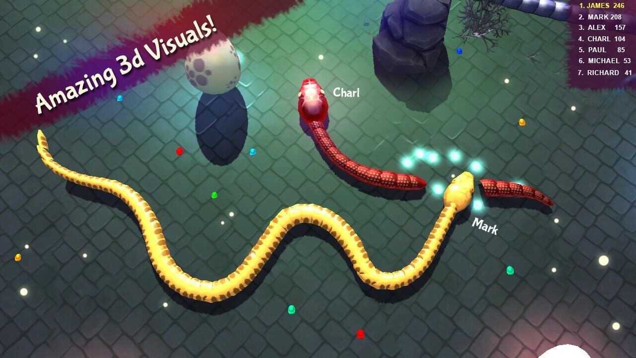 3D Snake . io