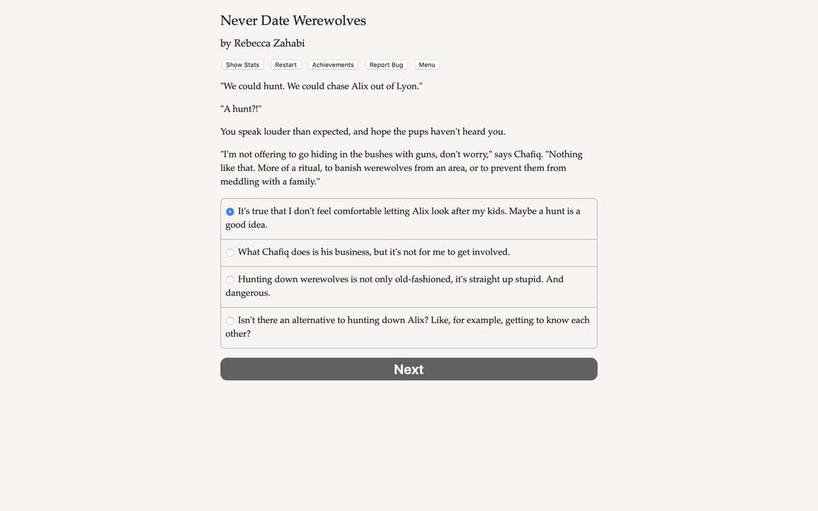 Never Date Werewolves