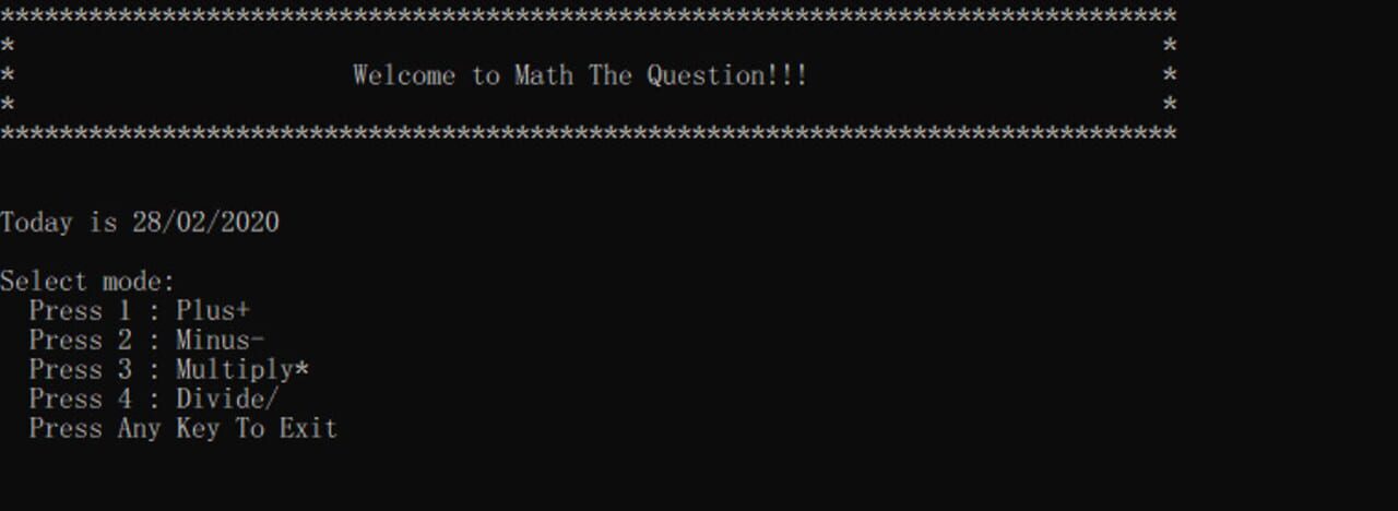 Math the Question