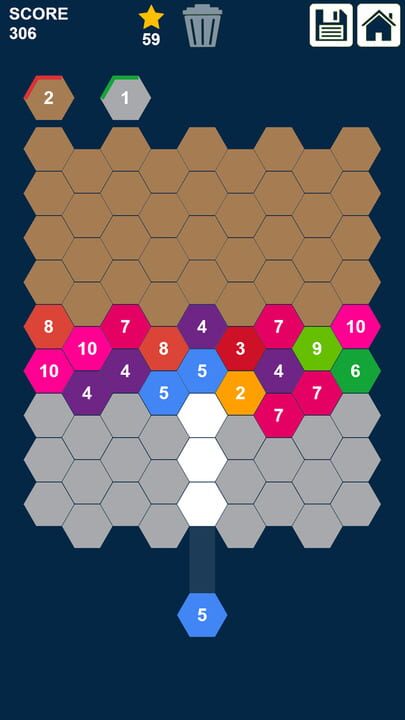 Hexa Attack Puzzle: Shoot n Merge Numbers