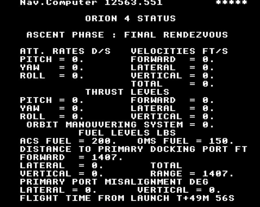 Rendezvous: A Space Shuttle Flight Simulation