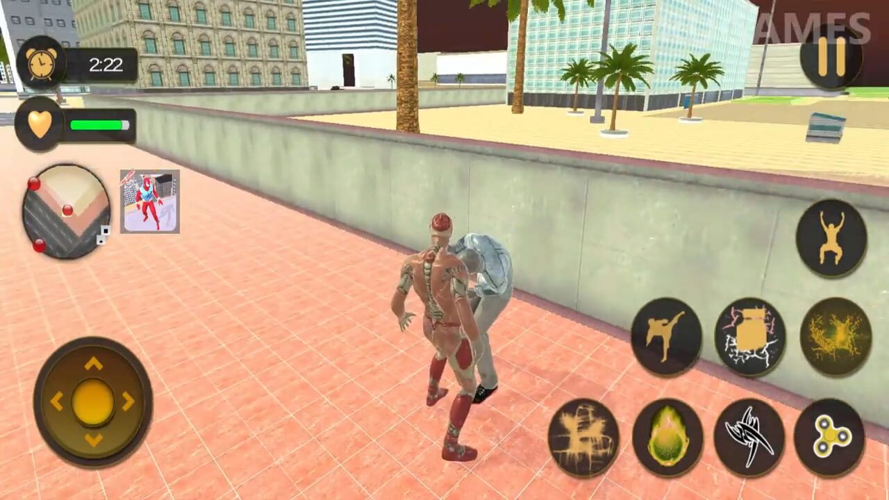 Superhero Captain Robot Flying Newyork City War