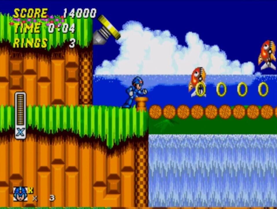 Mega Man X in Sonic the Hedgehog 2
