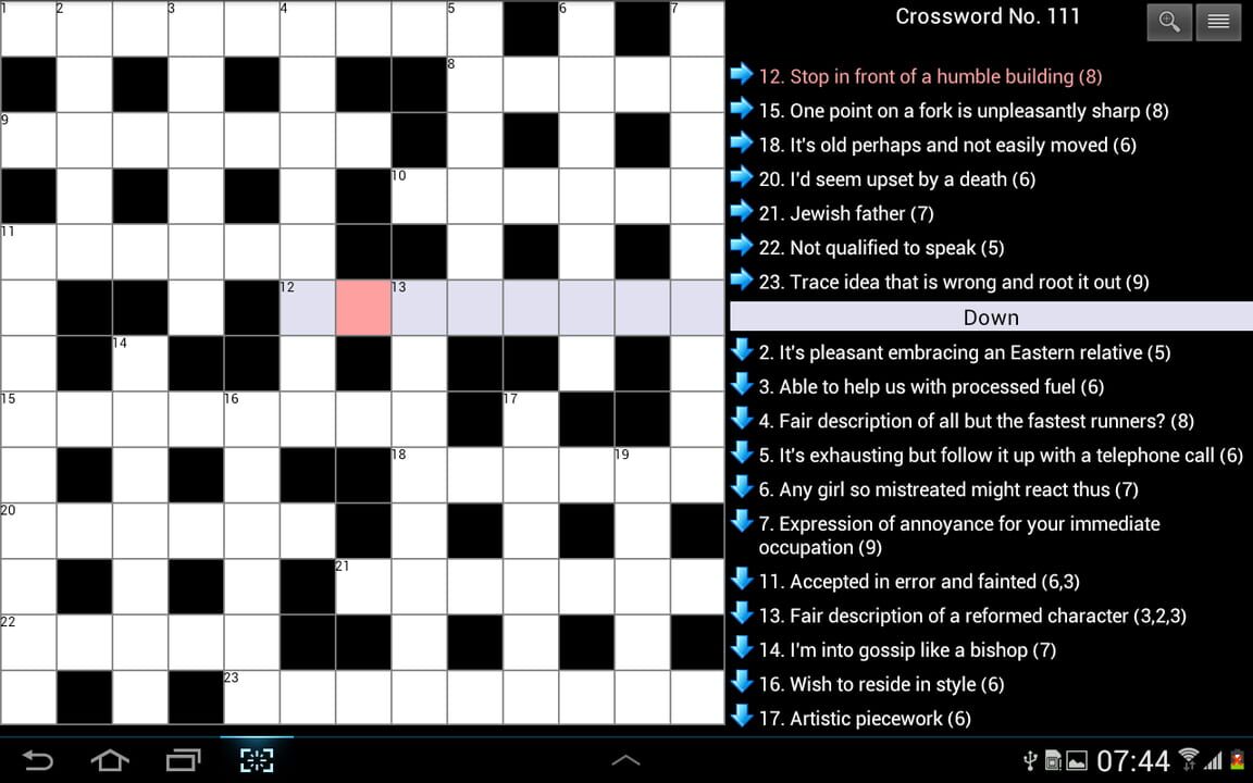 Cryptic Crosswords