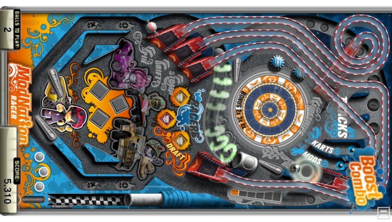 Pinball Heroes: Modnation Racers