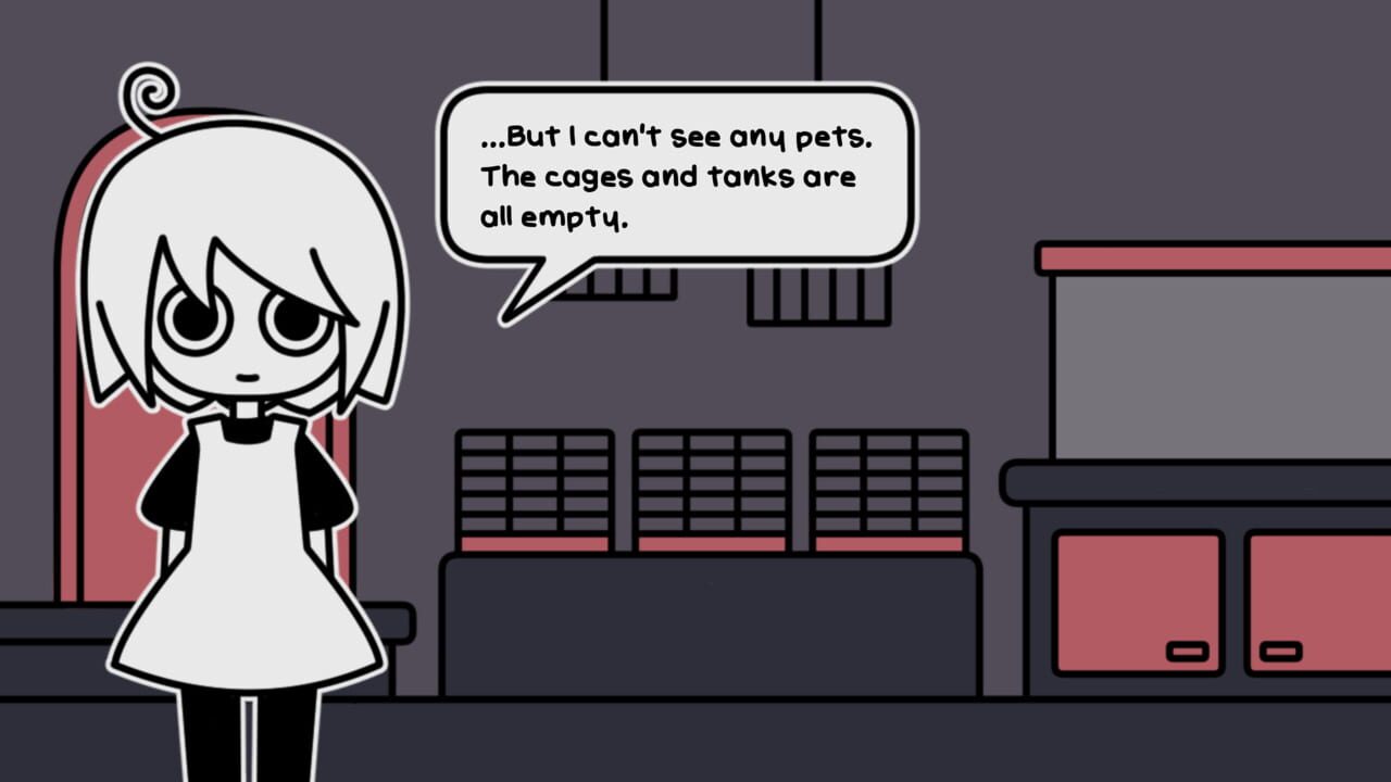 A pet shop after dark