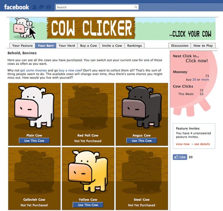 Cow Clicker