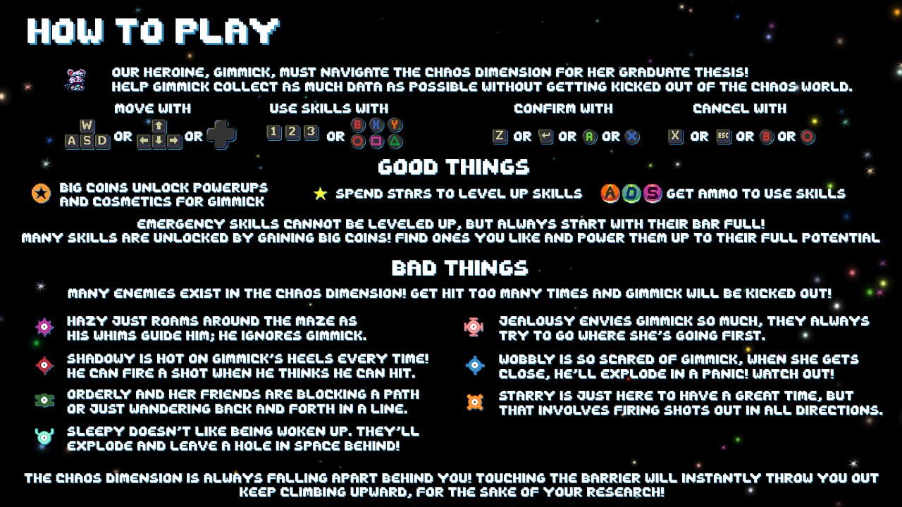 Gimmick in the Chaos Dimension