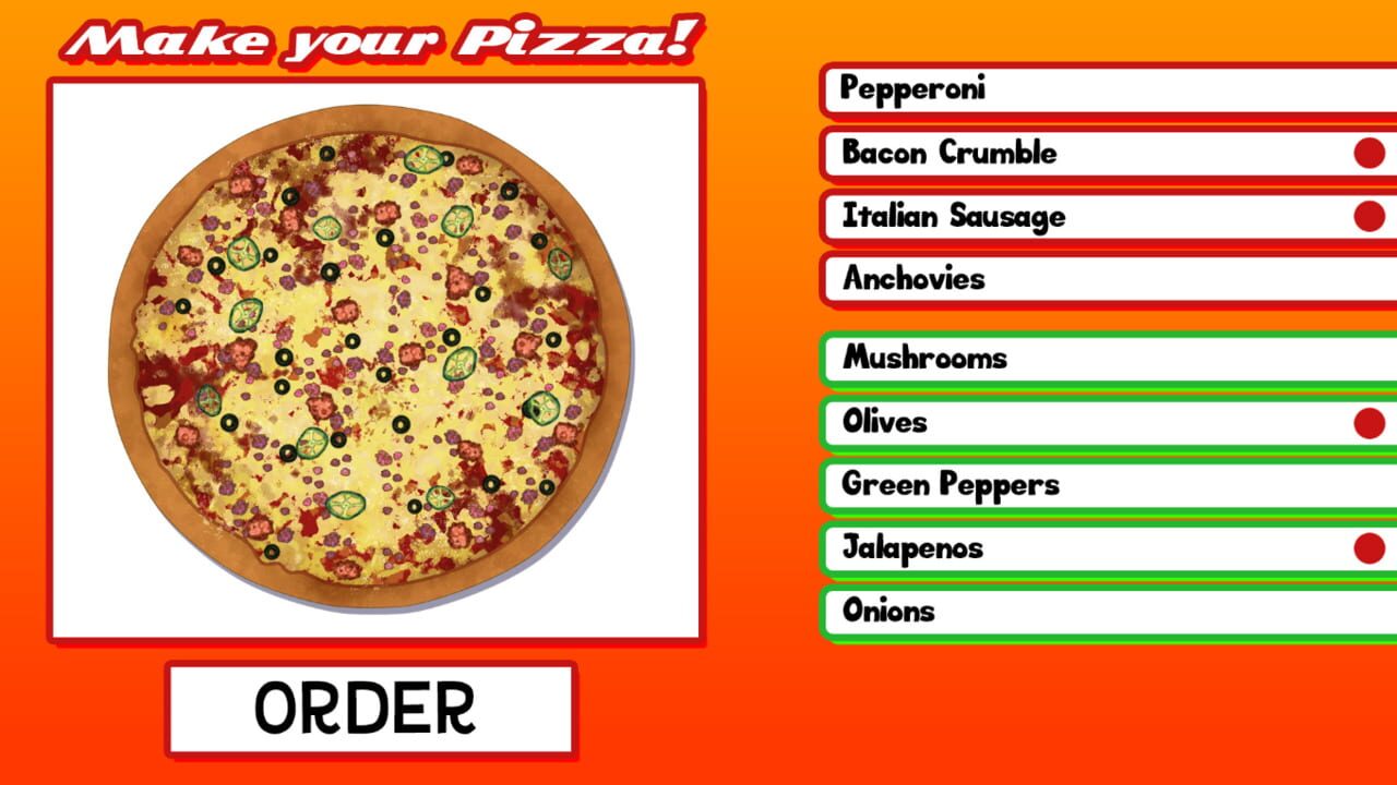 Order A Pizza: A Visual Novel