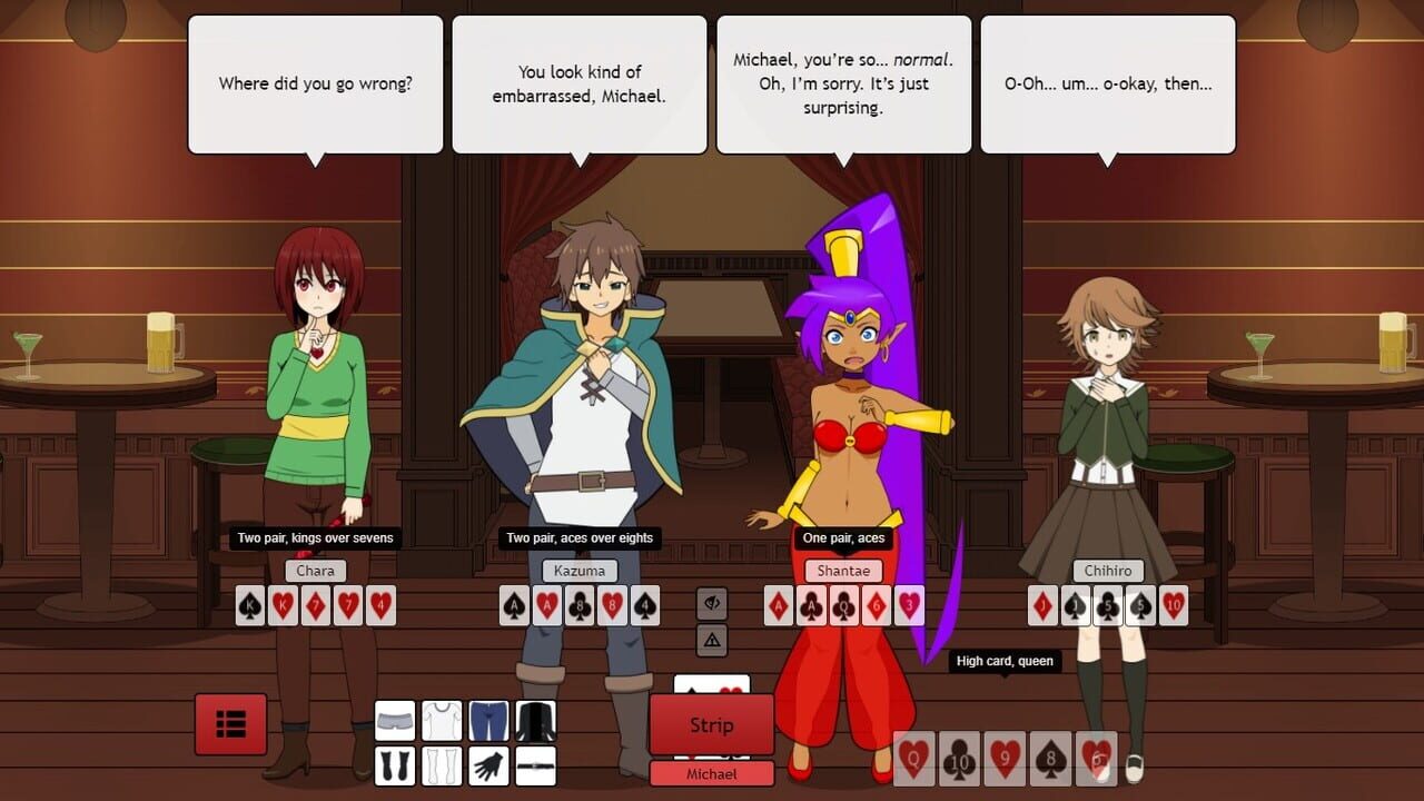 Strip Poker Night at the Inventory