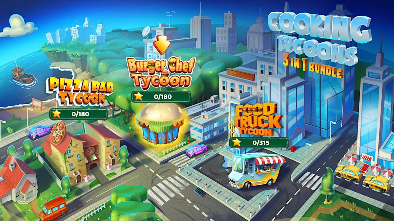Cooking Tycoons: 3 in 1 Bundle
