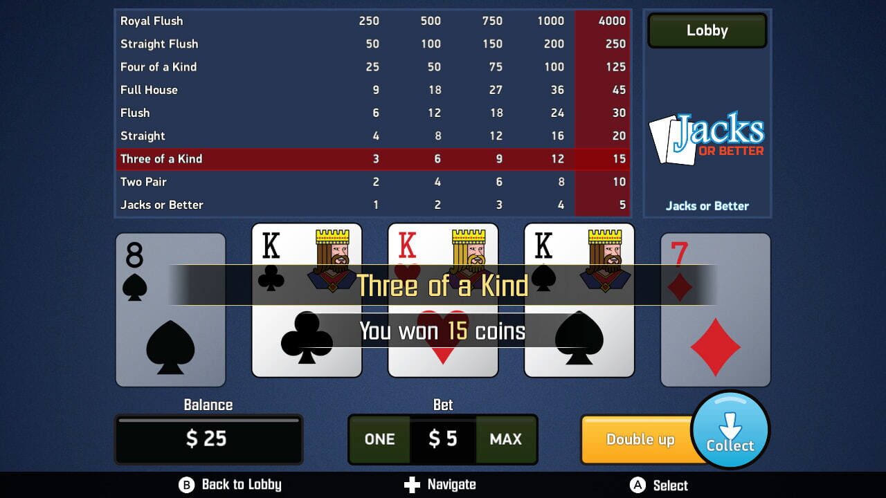 Jacks or Better: Video Poker