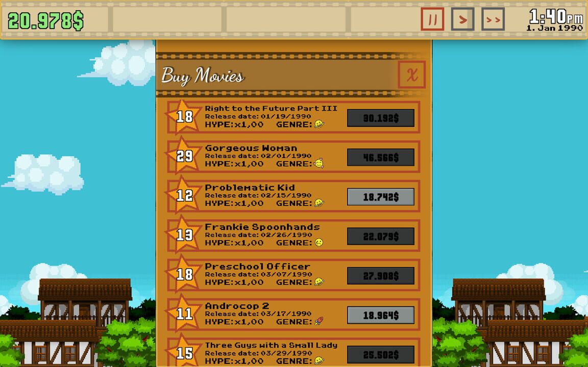 Movie Tycoon Simulator 2020