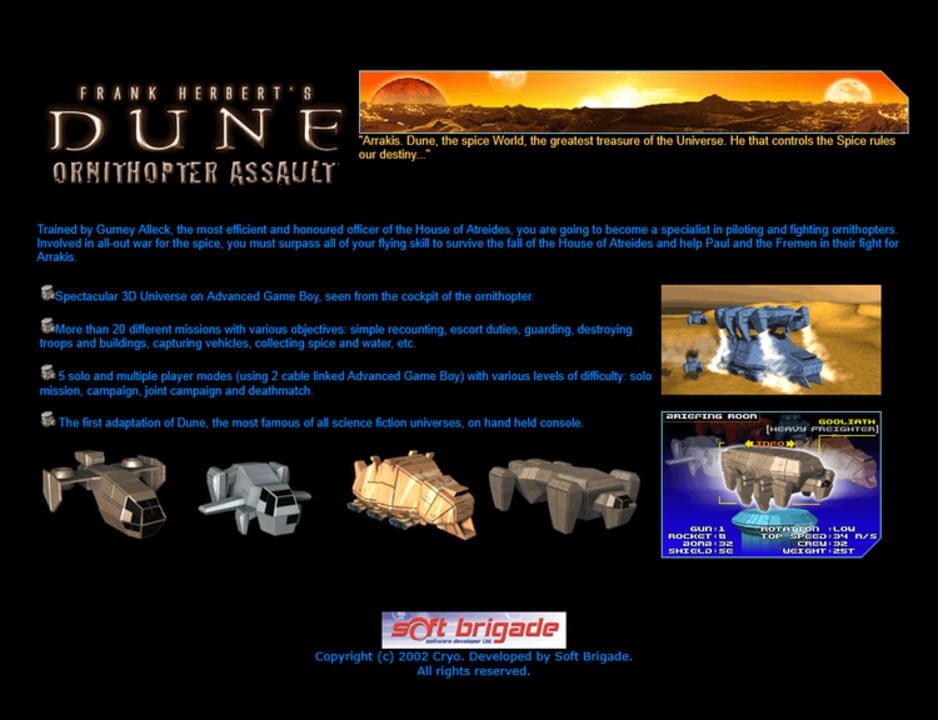 Dune: Ornithopter Assault