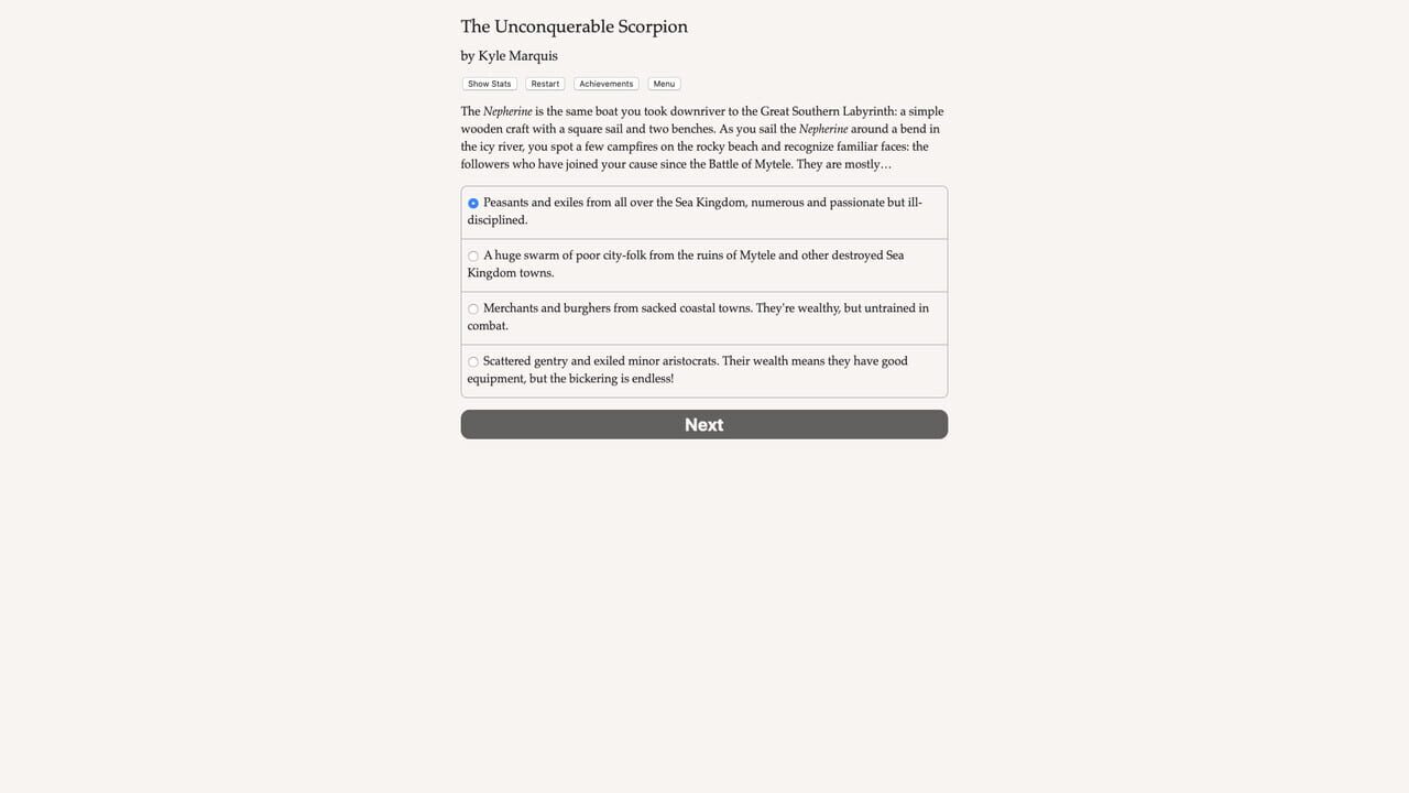 Pon Para and the Unconquerable Scorpion