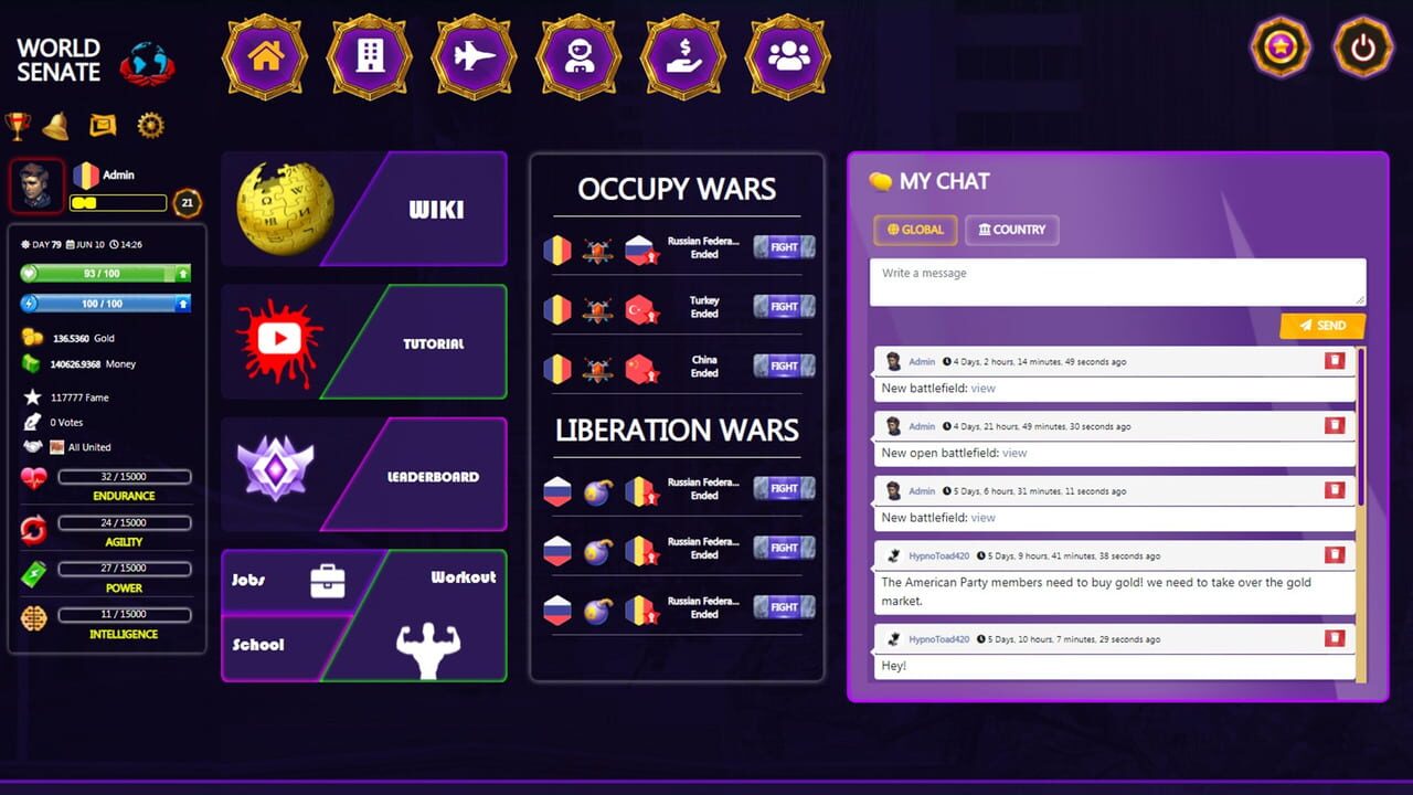 World Senate Game – Free Online Multiplayer Game