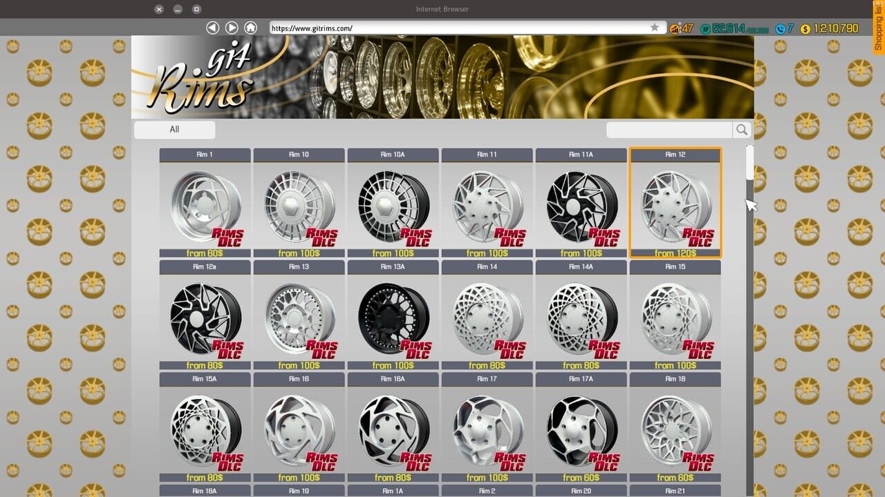 Car Mechanic Simulator 2018: Rims