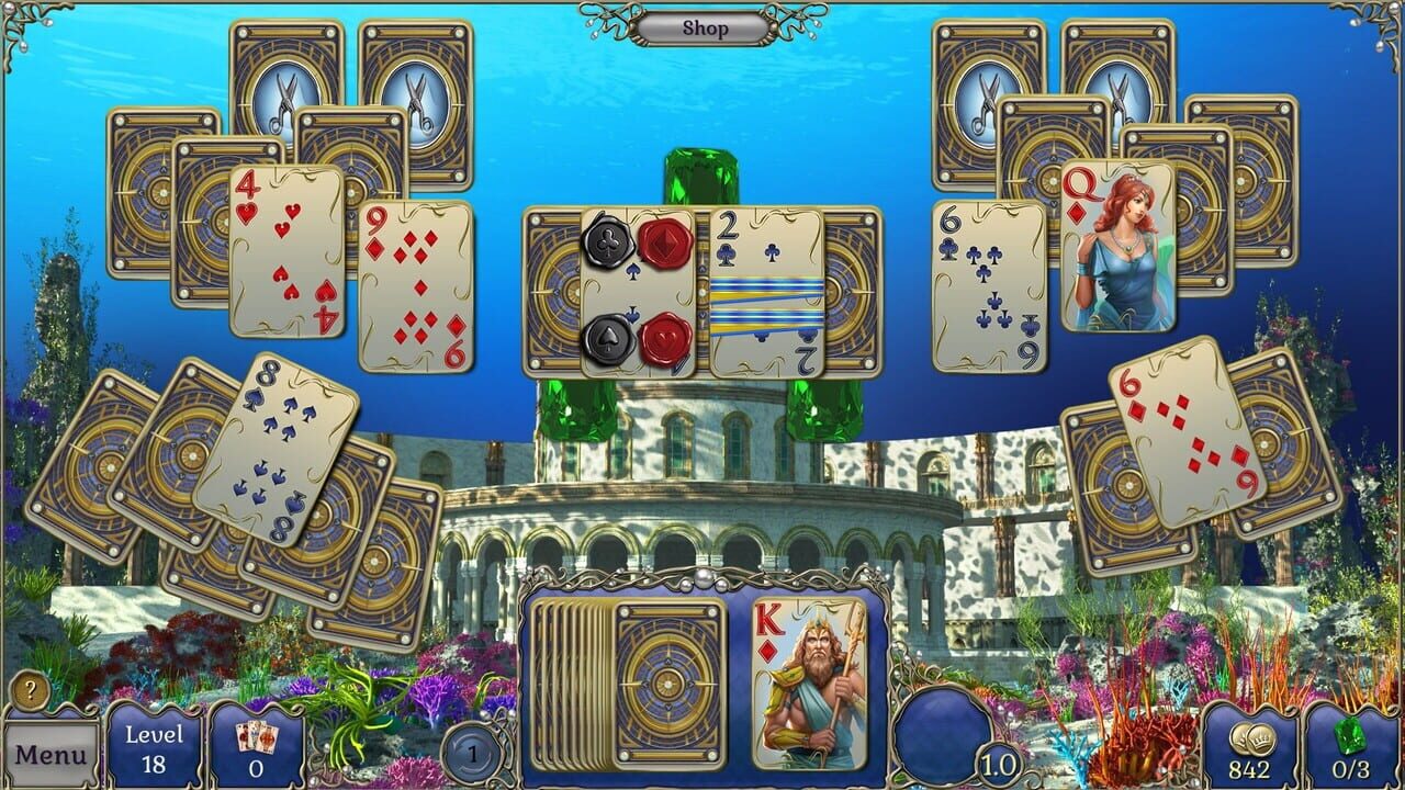 Jewel Match Atlantis Solitaire 2: Collector’s Edition