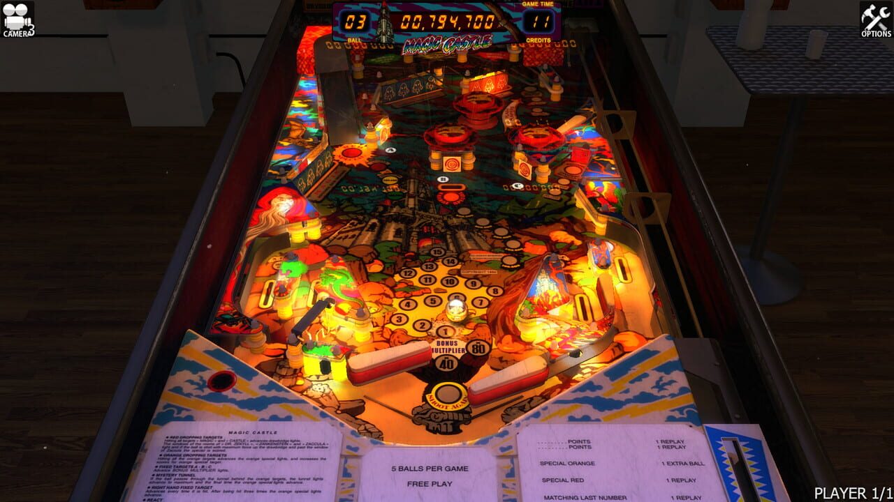Zaccaria Pinball: Magic Castle Table