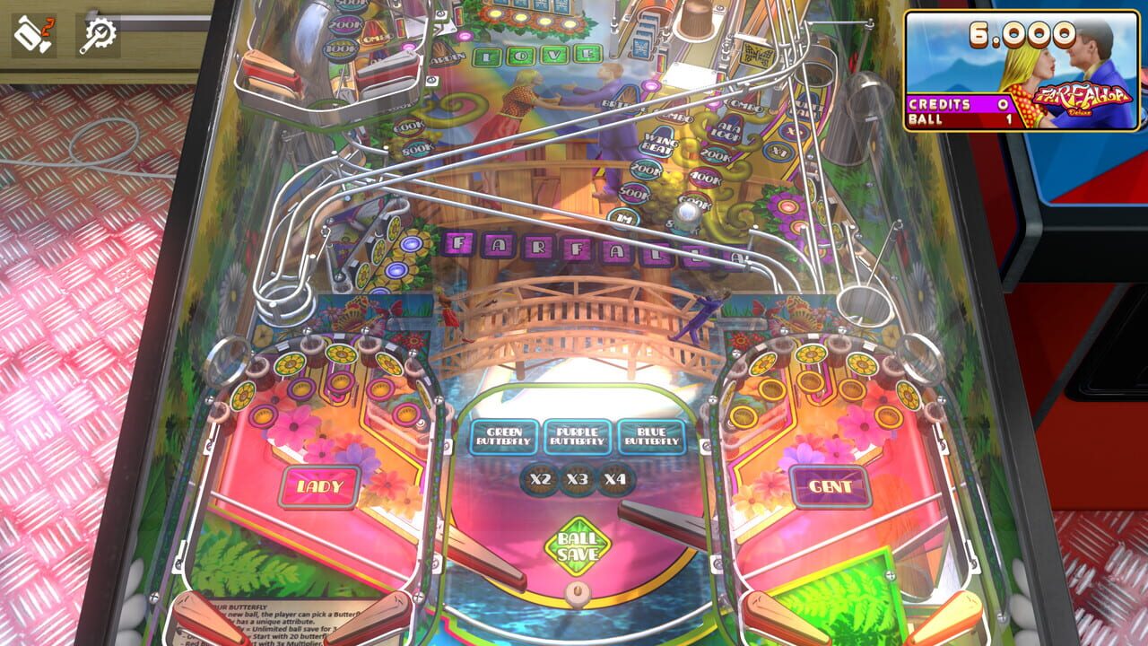 Zaccaria Pinball: Farfalla Deluxe Pinball Table