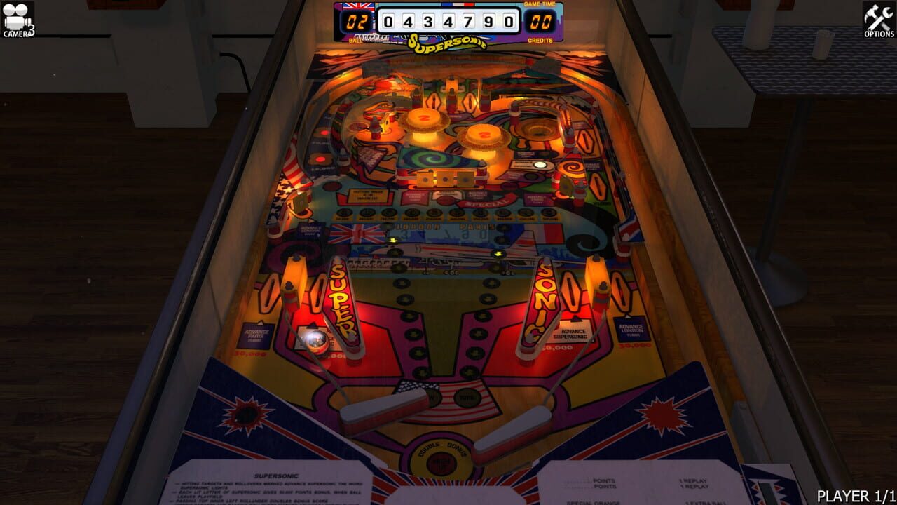 Zaccaria Pinball: Supersonic Table