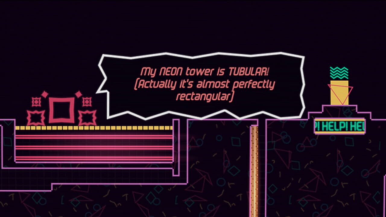 Big Neon Tower vs. Tiny Square