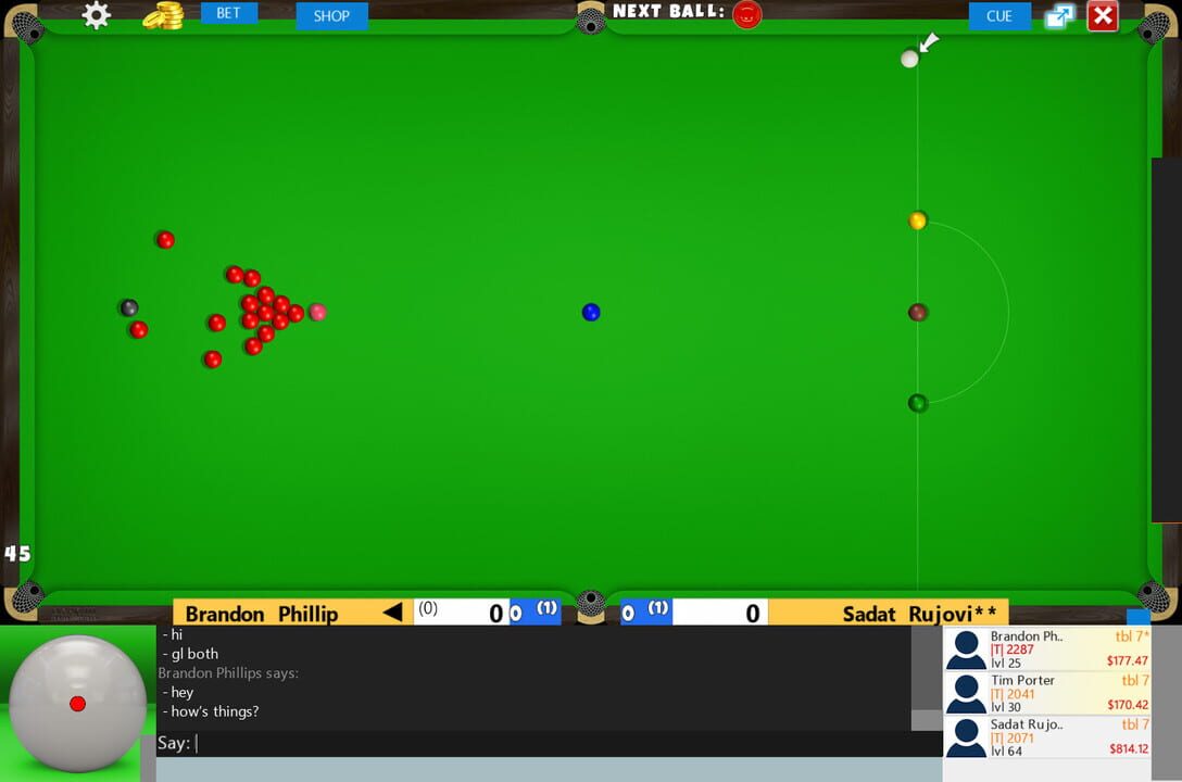 Flash Snooker Game