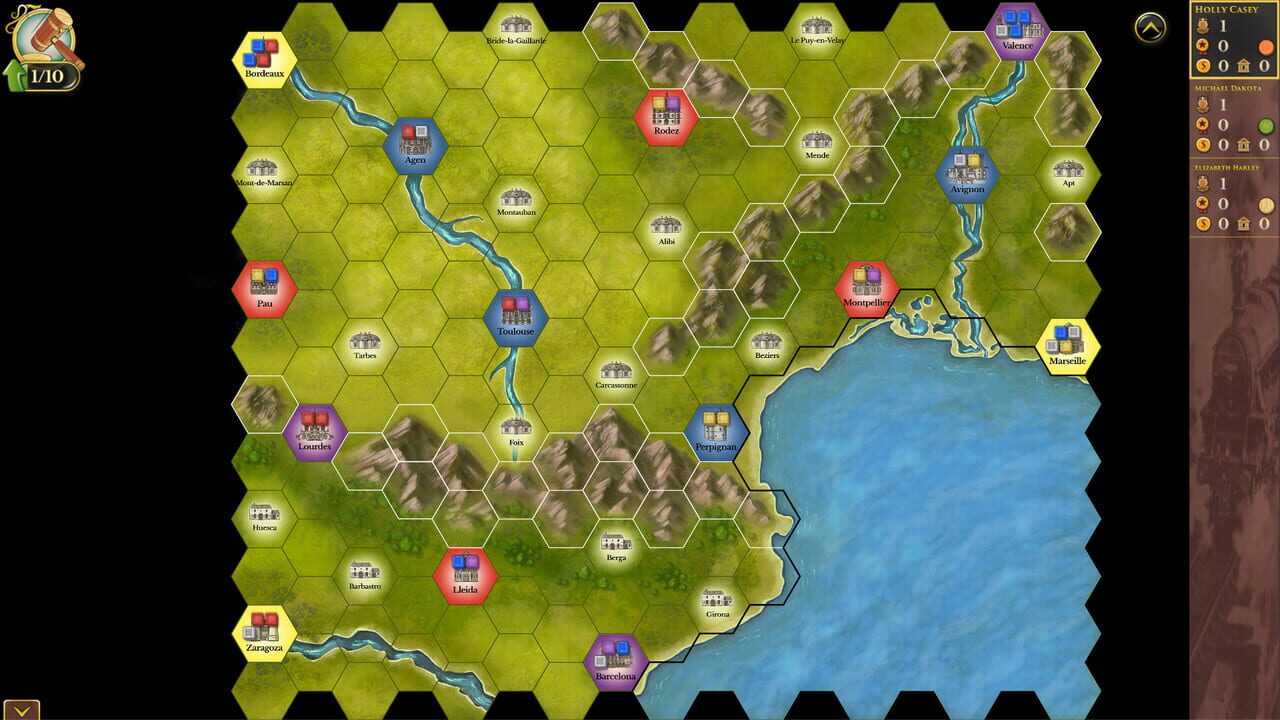 Steam: Rails to Riches – Carcassonne Map